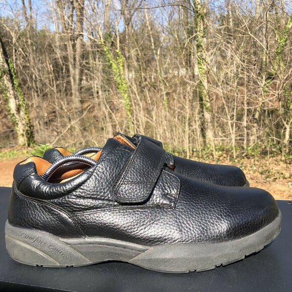Dr. Comfort William Comfort Shoe Single Strap Black Leather MENS Size 11 Wide - Picture 5 of 10